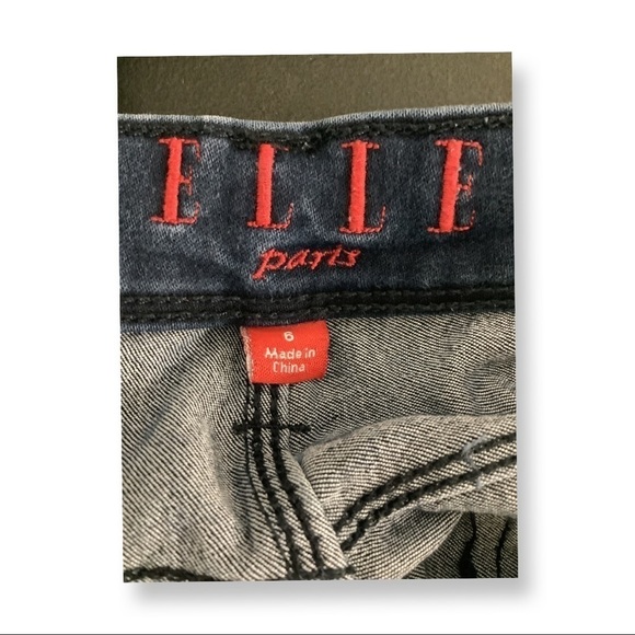 Elle Dark Blue Denim Straight Leg Jeans Preowned - Picture 6 of 8